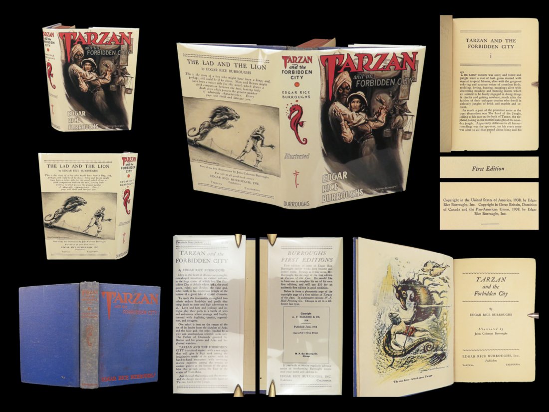 1938 Tarzan 1st ed and the Forbidden City Edgar Rice Burroughs Africa Diamonds (1 of 10)
