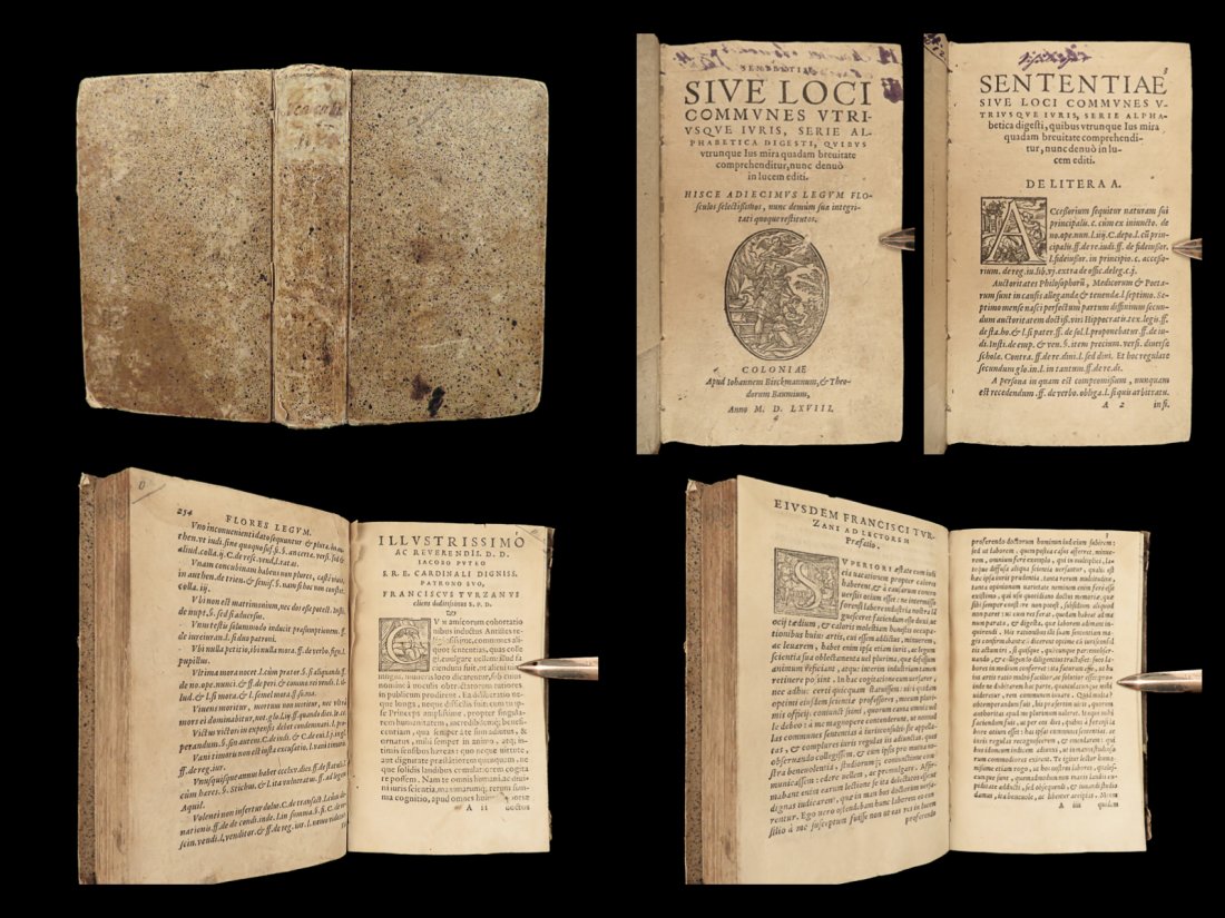 1568 Latin Proverbs & Famous Saying Sententiae Loci Communes Renaissance Woodcuts: 1568 Latin Proverbs & Famous Saying Sententiae Loci Communes Renaissance Woodcuts A rare 16th-century printing of Latin proverbial sentences – “Sententiae sive loci communes”. Published in C