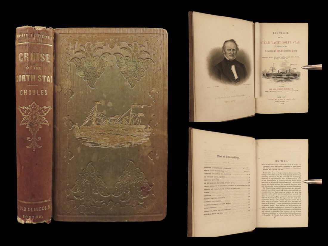 1854 Cornelius Vanderbilt 1ed Cruise of the North Star Voyage Exploration Travel (1 of 10)