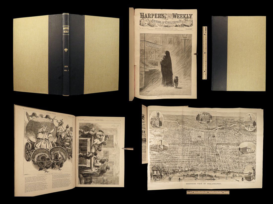 1876 Harpers Weekly 1ed Centennial Exhibition Philadelphia Illustrated China (1 of 10)