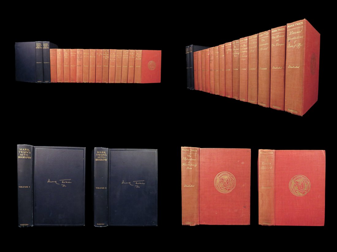 1894 Mark Twain Autobiography 1st ed + Finn Tramp Puddnhead Joan of Arc 16v (1 of 10)