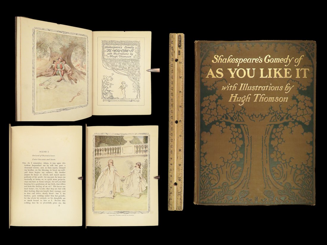 1909 William SHAKESPEARE As You Like It HUGH THOMSON Art Illustrated Theatre (1 of 10)