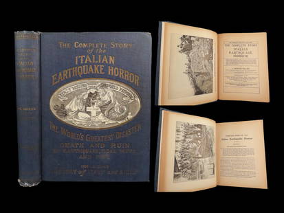 1909 EARTHQUAKE 1st ed Italy Sicily 1908 MESSINA REGGIO Natural Disaster US Navy: 1909 EARTHQUAKE 1st ed Italy Sicily 1908 MESSINA REGGIO Natural Disaster US Navy “The Complete Story of the Italian Earthquake Horror.” by James Martin Miller chronicles the infamously devasta