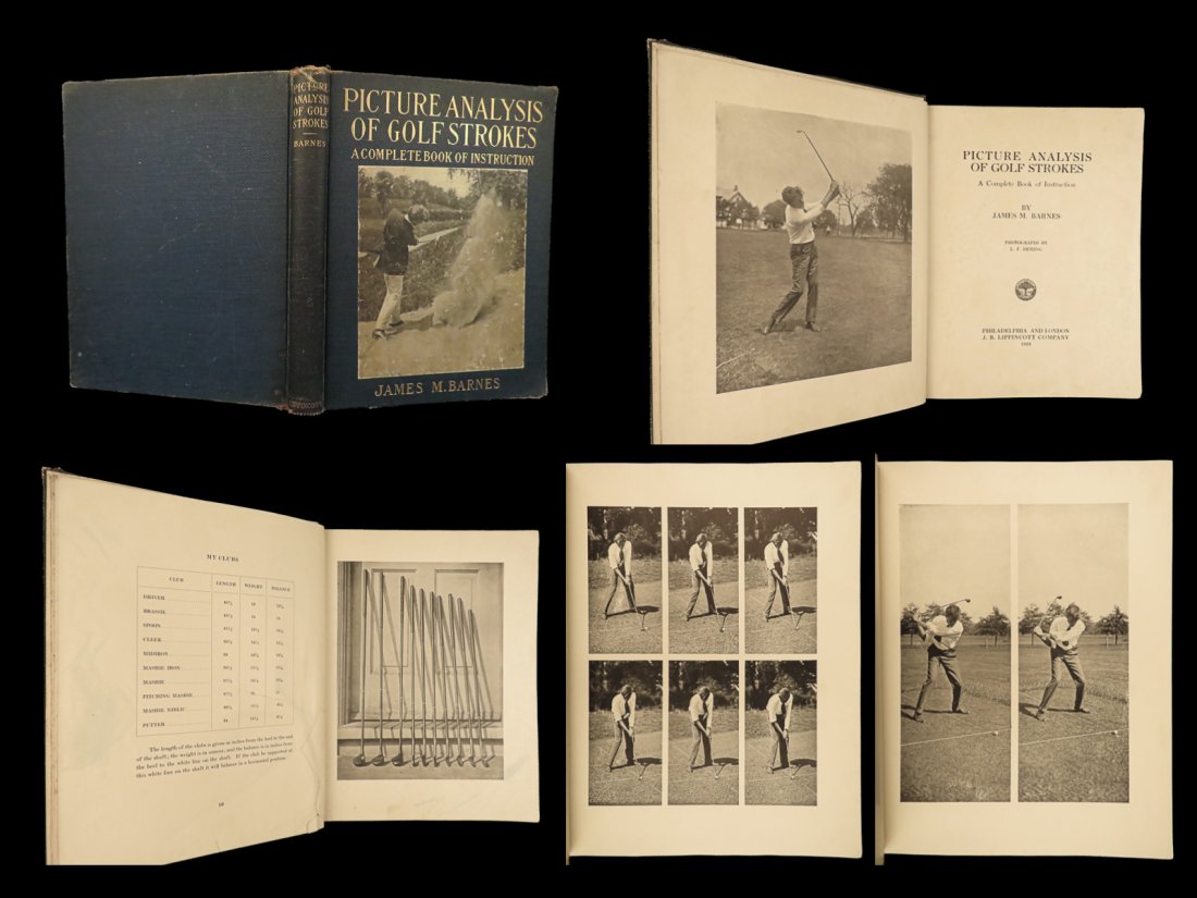 1919 GOLF Pictures Strokes GOLFING Sports Jim Barnes Illustrated Game Britain (1 of 10)