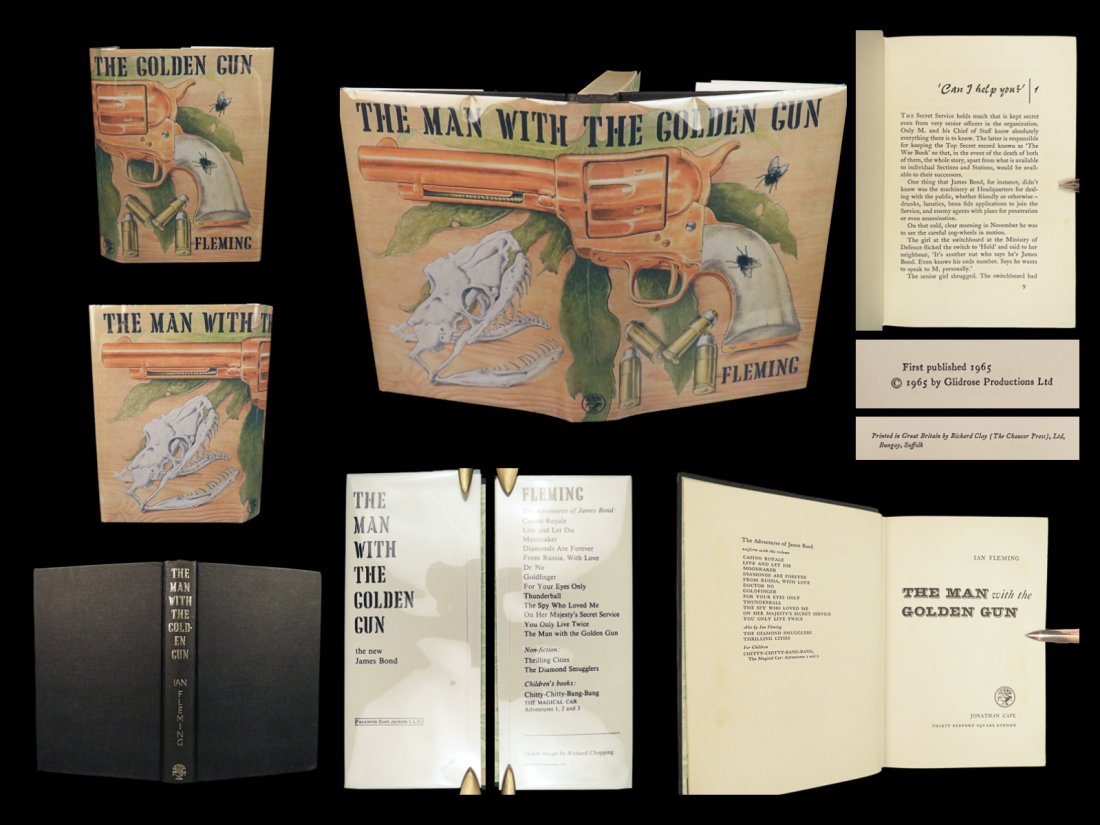 1965 JAMES BOND 1st ed The Man with the Golden Gun Ian Fleming 007 British Spy: 1965 JAMES BOND 1st ed The Man with the Golden Gun Ian Fleming 007 British Spy “The Man with the Golden Gun” is the twelfth and final novel of the James Bond series written by Ian Fleming. Bon