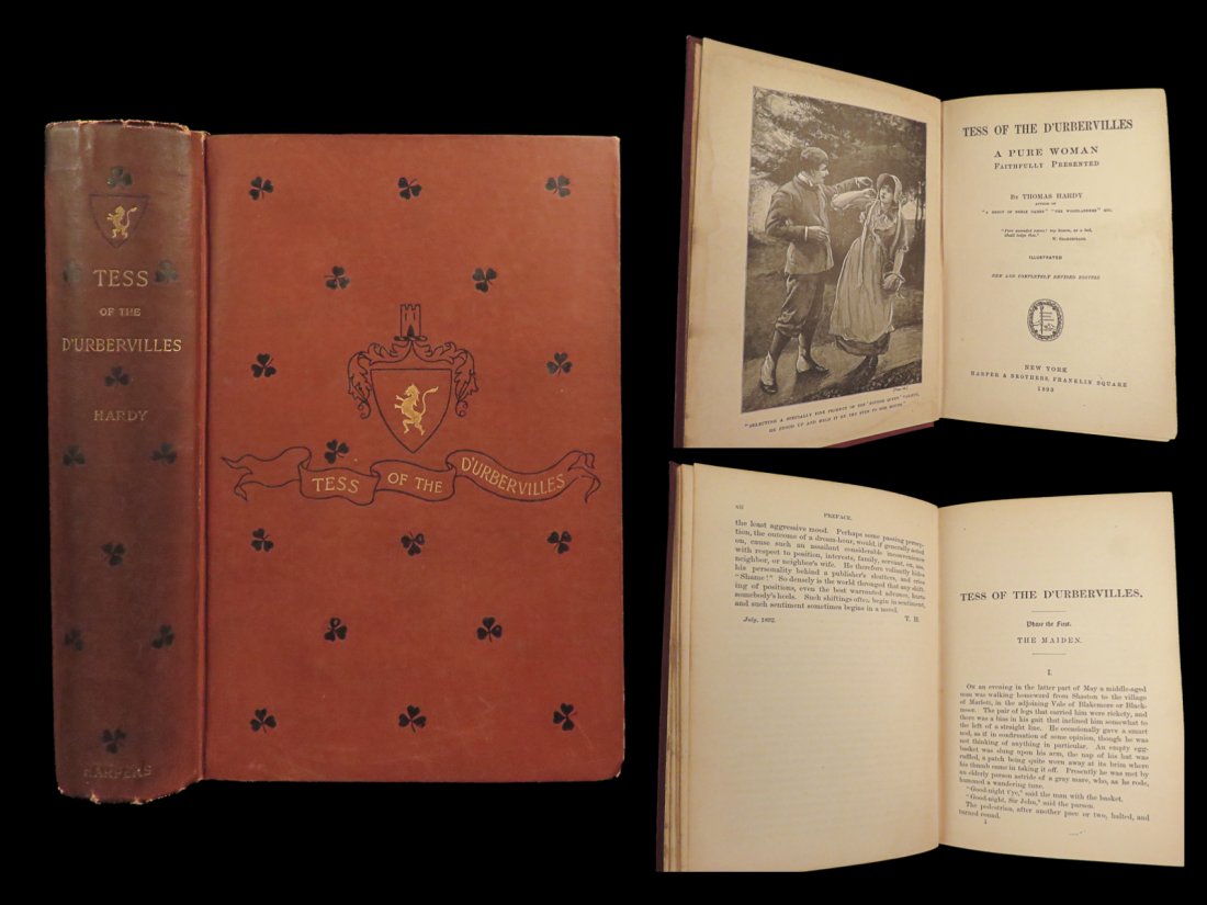 1893 Tess dUrbervilles Thomas Hardy Illustrated Victorian Novel Sexuality (1 of 10)