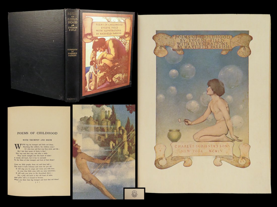 1922 Maxfield Parrish ART Poems of Childhood Field Poetry Missouri Illustrated (1 of 10)