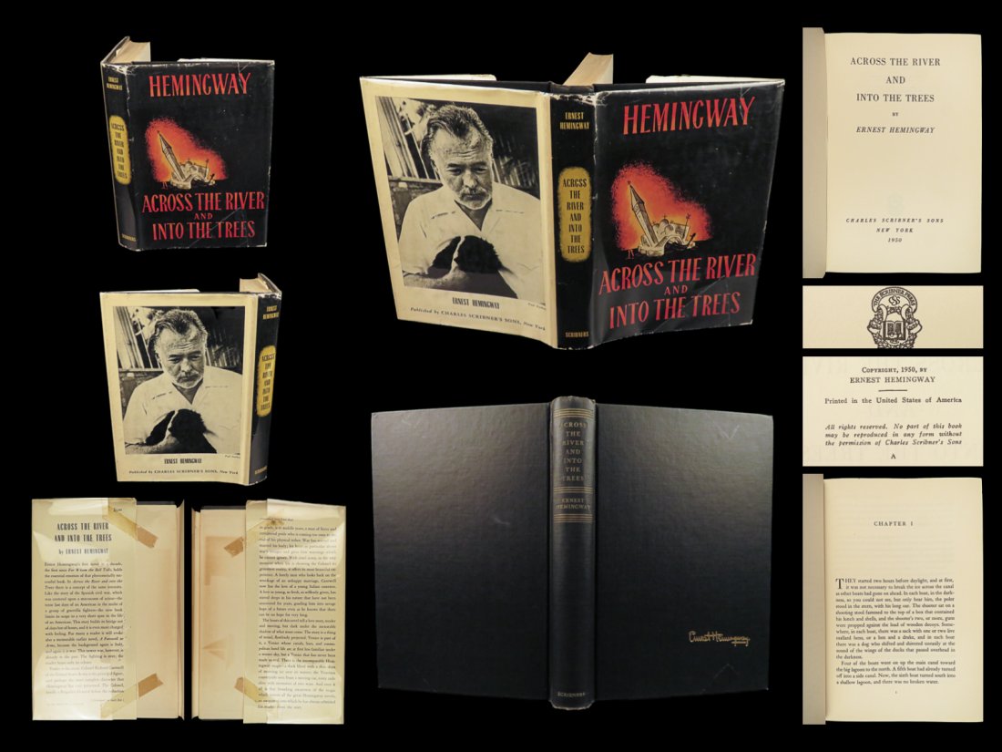 1950 HEMINGWAY 1st/1st Across the River & Into the Trees Classic American Novel (1 of 10)