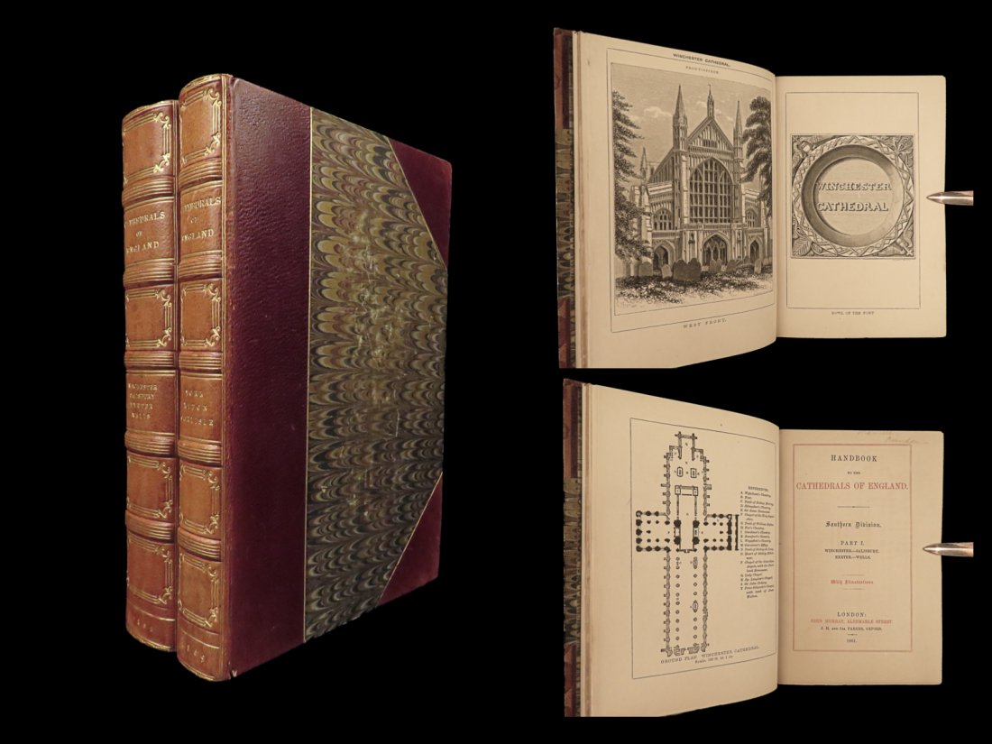 1861 ARCHITECTURE 1ed Handbook to Cathedrals England 100+ Full Page Engravings (1 of 10)