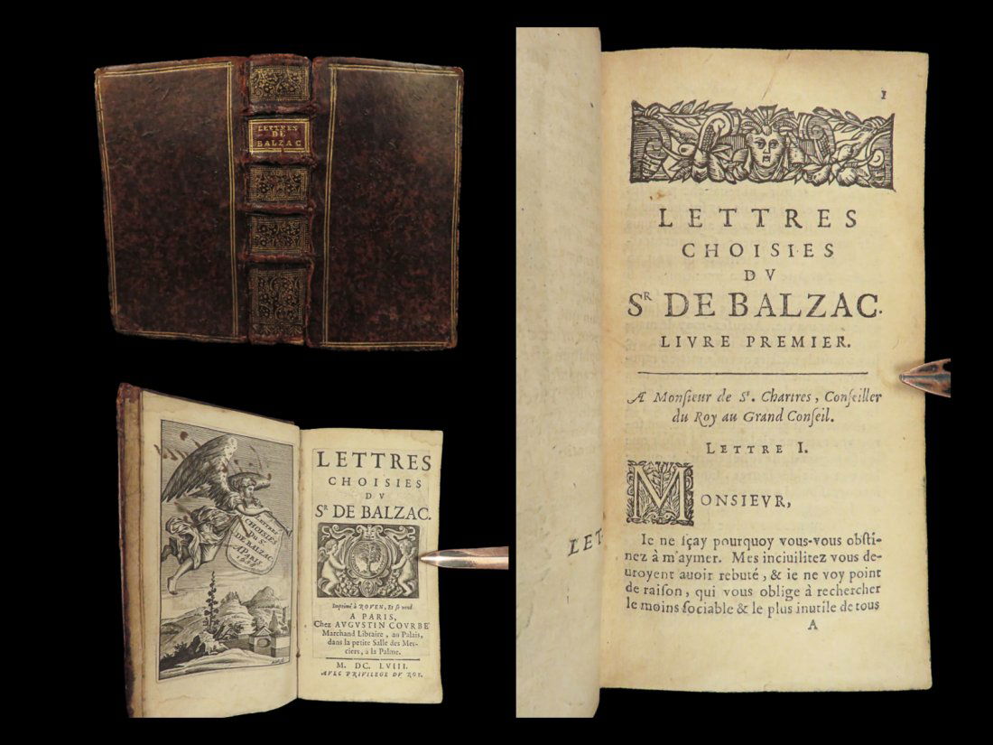 1658 Guez de BALZAC Letters Cardinal Richelieu Valete Louis XIII France French (1 of 10)