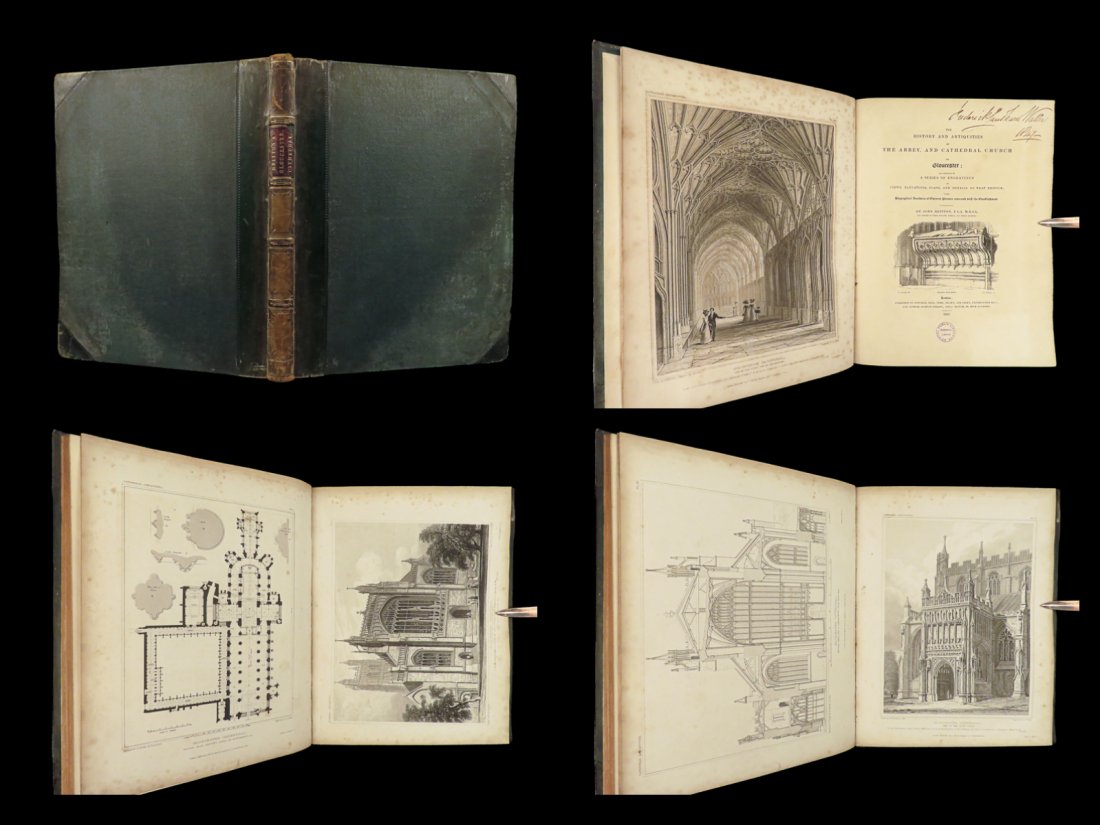 1829 Gloucester 1ed Cathedral & Abbey Illustrated Geography John Britton MAPS: 1829 Gloucester 1ed Cathedral & Abbey Illustrated Geography John Britton MAPS John Brittons “History and Antiquities of the Abbey and Cathedral of Gloucester” is one of his many illustrated ac