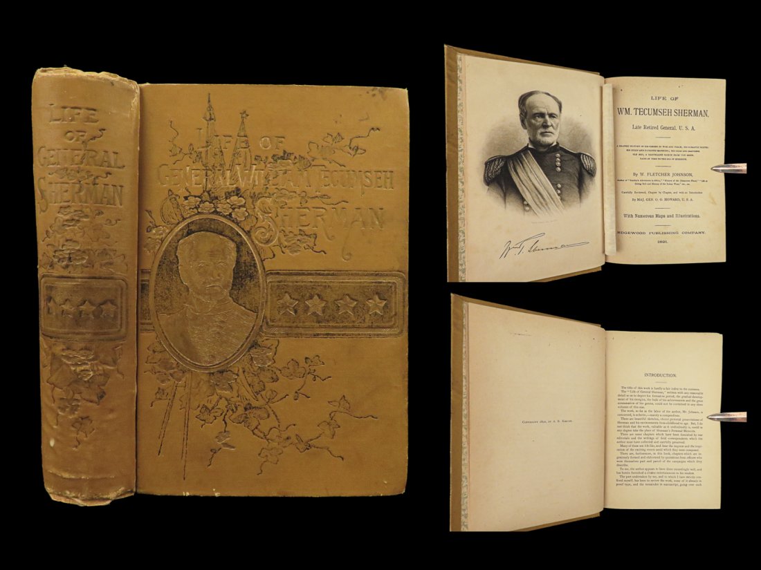 1891 US Civil War 1ed Life of William Tecumseh SHERMAN Union General Americana (1 of 10)