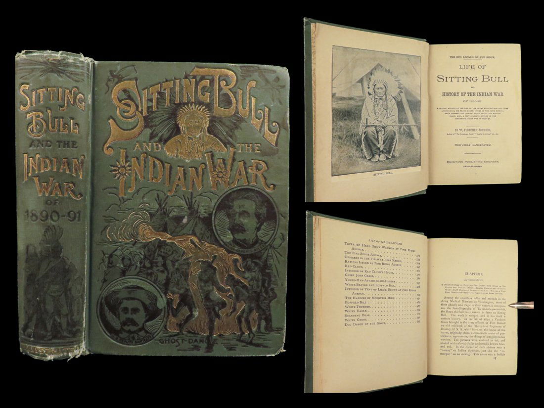 1891 Sioux Indians 1st ed Life Sitting Bull Native American DAKOTA Ghost Dance (1 of 10)