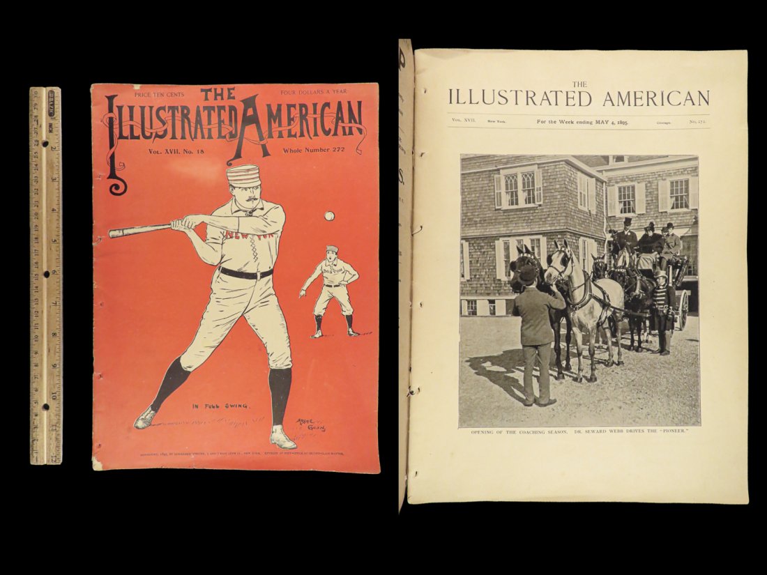 1895 BASEBALL 1ed Illustrated American Magazine CHEROKEE Indians New York Giants (1 of 10)