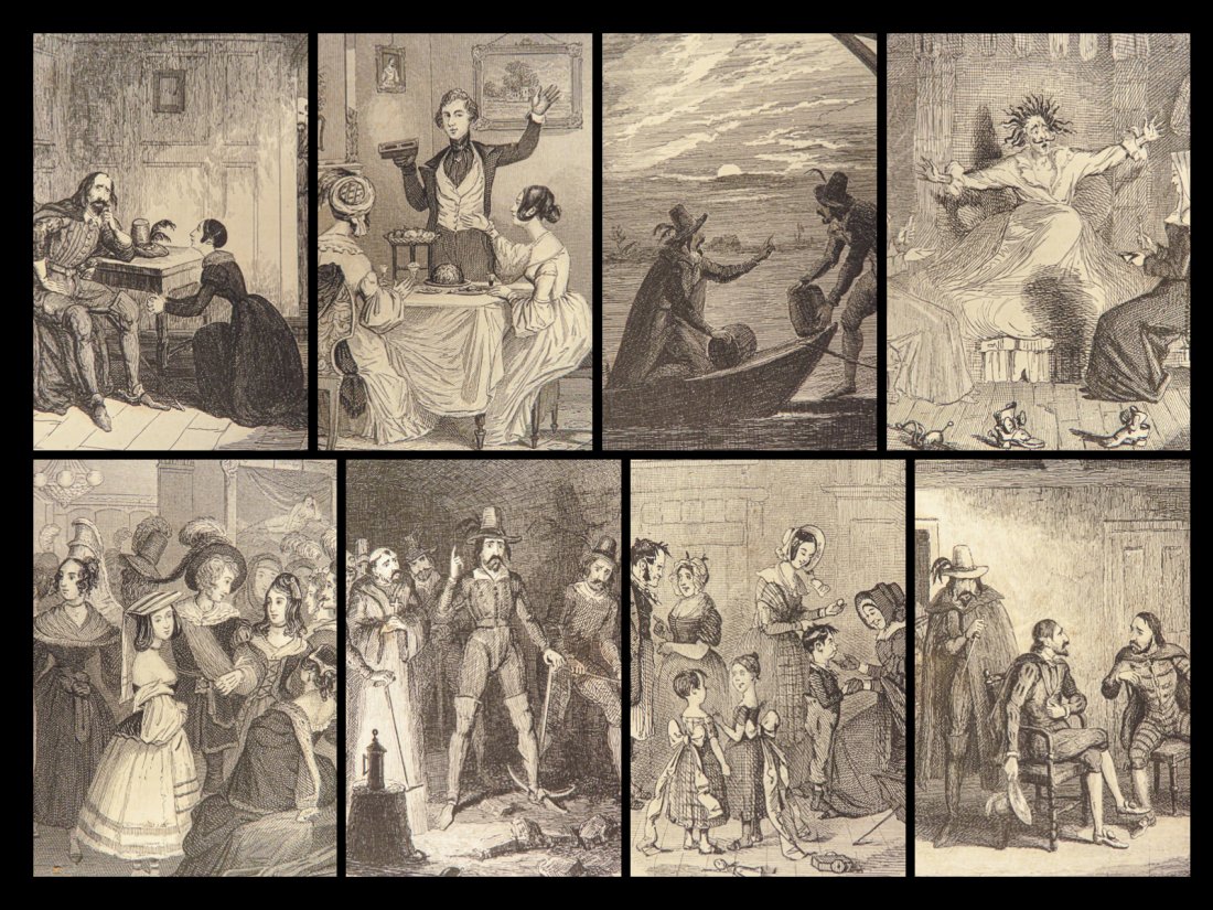 1840 RARE Edgar Allan Poe 1ed Fall of House Usher Literature Bentley Miscellany (1 of 10)