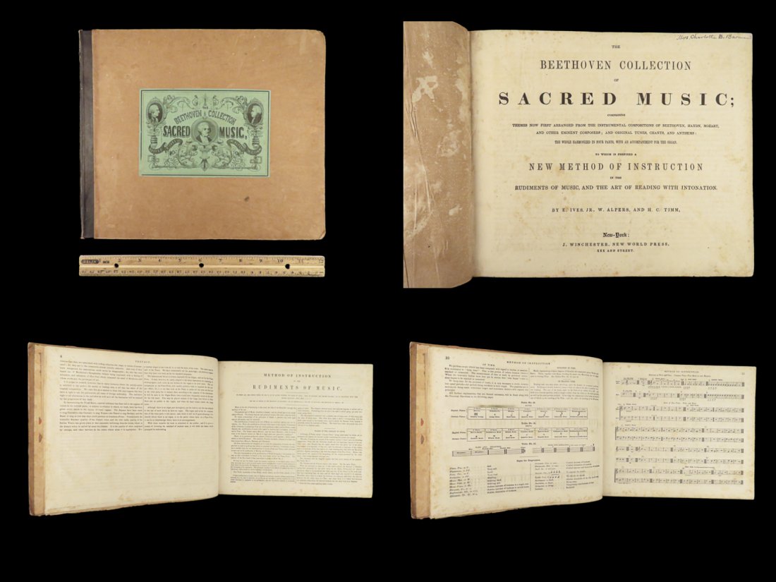 1844 Beethoven Collection of Sacred MUSIC Instruction Mozart Haydn Pleyel Choral: 1844 Beethoven Collection of Sacred MUSIC Instruction Mozart Haydn Pleyel Choral “The Beethoven Collection of Sacred Music” is a rare 19th-century American instructional music text. Published 