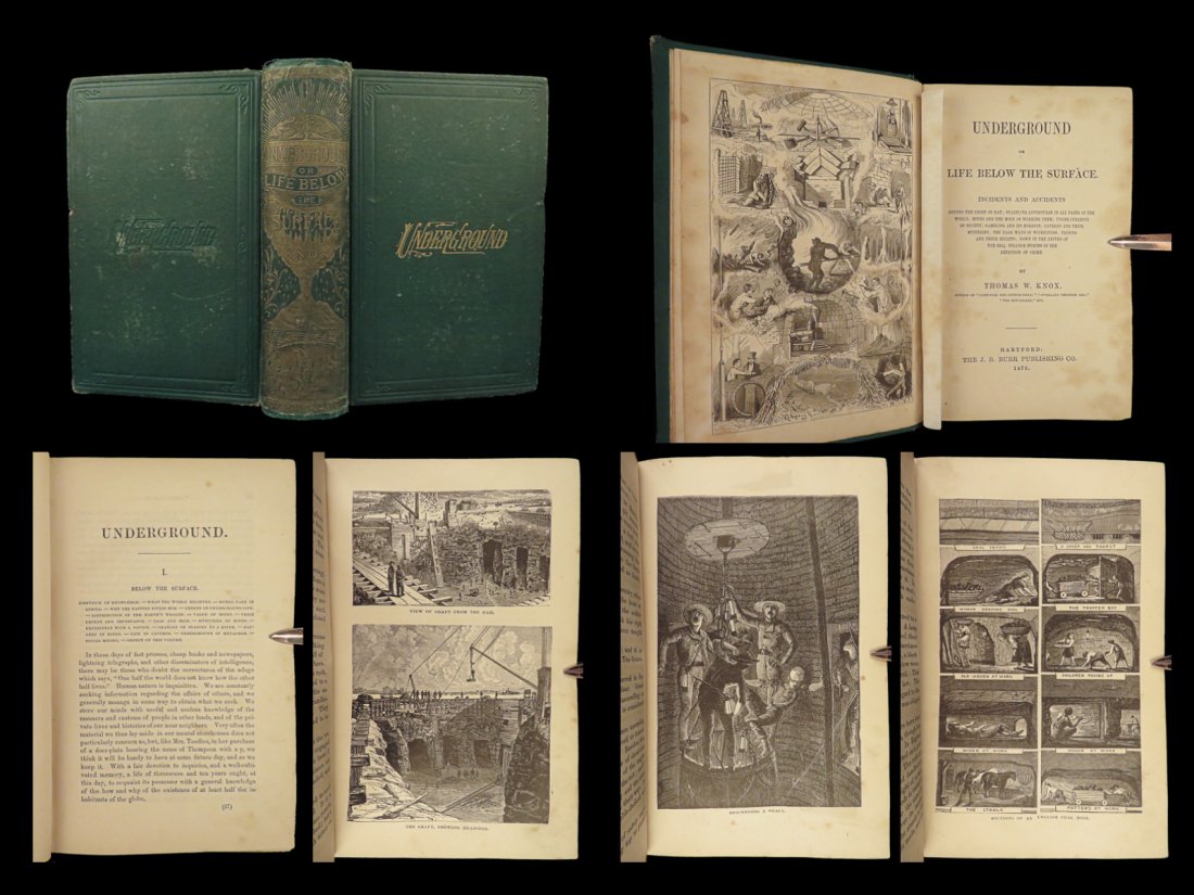 1875 Underground World GOLD Mines Geology Earthquakes Pirates Gambling Crime: 1875 Underground World GOLD Mines Geology Earthquakes Pirates Gambling Crime Thomas Knox was an American journalist during and following the Civil War. He published a number of historical treatises as