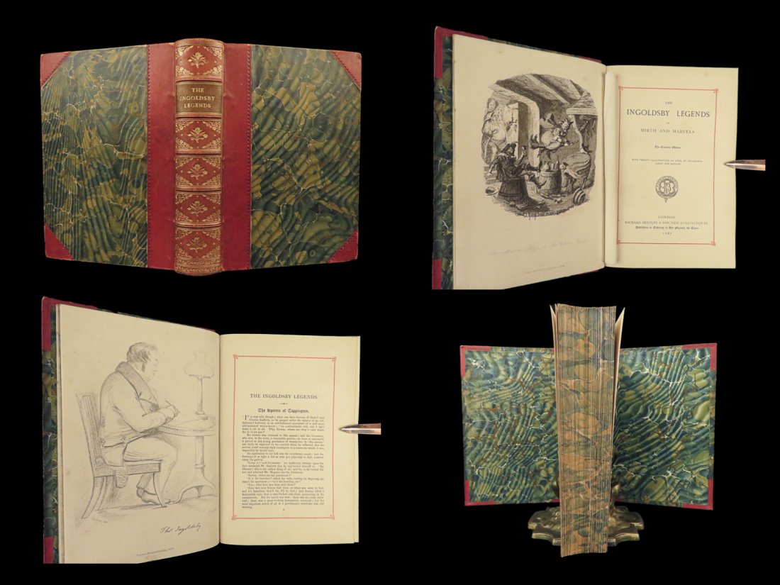 1887 Ingoldsby Legends Occult Esoteric Tenniel Leech Cruikshank ART Illustrated (1 of 10)