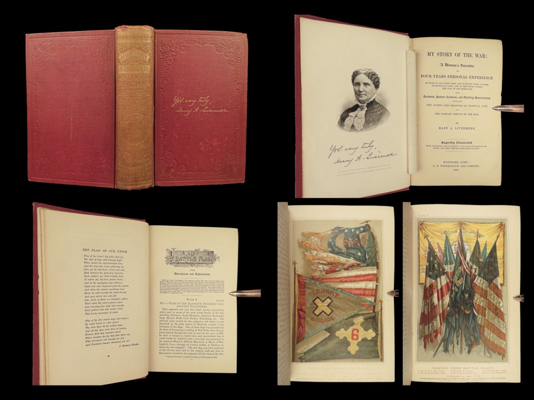 1889 Mary Livermore Story of Civil War NURSING Hospital Women Union FEMINISM (1 of 10)