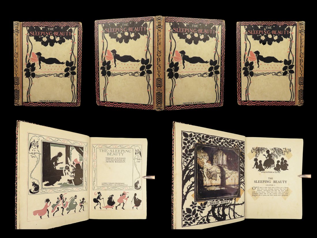 1920 The Sleeping Beauty Illustrated Rackham ART Fantasy Fairy Perrault Disney: 1920 The Sleeping Beauty Illustrated Rackham ART Fantasy Fairy Perrault Disney “Like the sundial, my paint box counts no hours but sunny ones.” ? Arthur Rackham A beautiful and famed printing