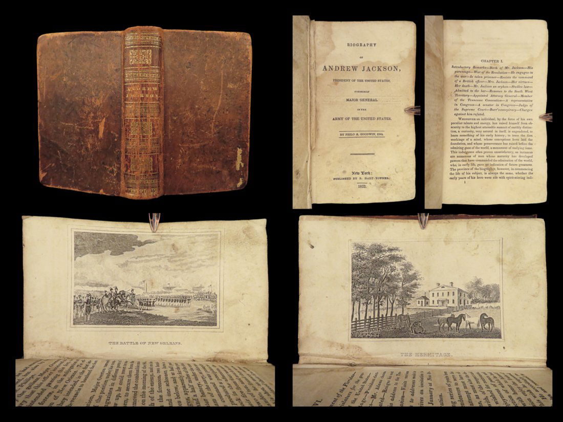 1833 President Andrew Jackson Military Politics US Revolutionary War of 1812 (1 of 10)