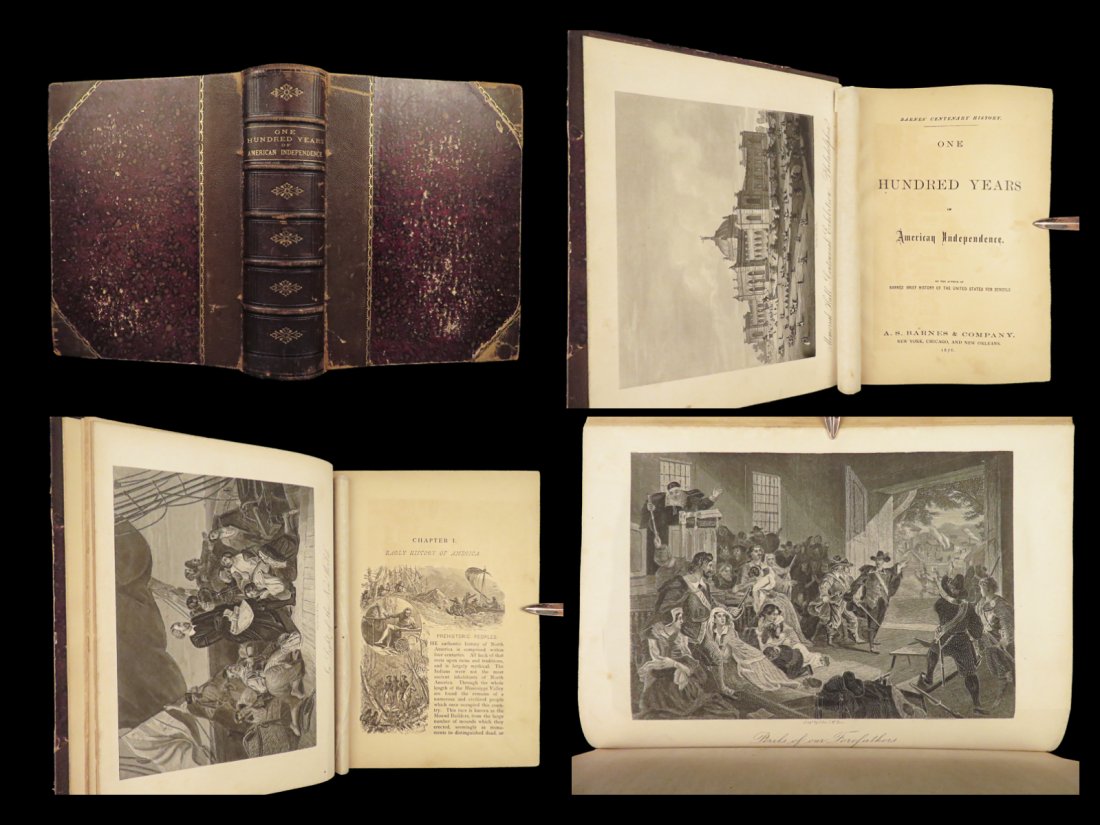 1876 100 Years of America 1ed Revolution INDIANS Civil War Illustrated Columbus: 1876 100 Years of America 1ed Revolution INDIANS Civil War Illustrated Columbus Joel Steeles “One Hundred Years of American Independence” is a rare, complete history of the United States. Stee