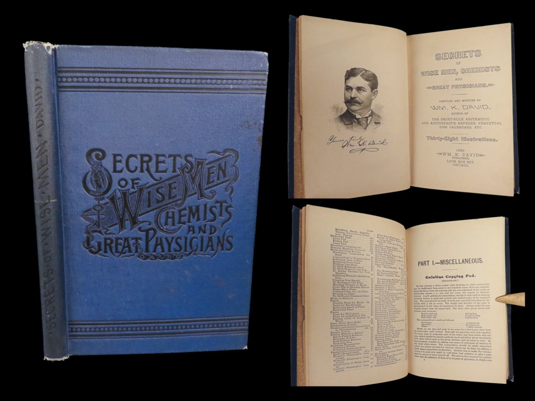 1889 Occult SECRETS 1st/1st Wise Men Chemist Physicians MAGIC Skills Medicine (1 of 10)
