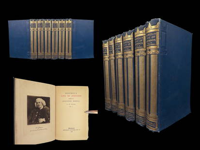 1896 Life of Samuel Johnson by James Boswell English Biography Birrell 6v Set: 1896 Life of Samuel Johnson by James Boswell English Biography Birrell 6v Set Samuel Johnson was a famous English writer and scholar most known for his Dictionary of the English Language as well