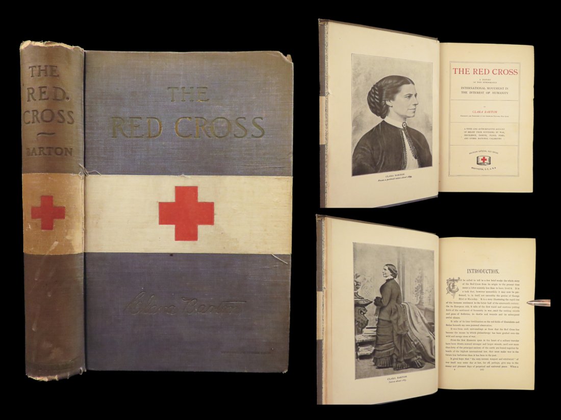 1898 Clara Barton 1ed Red Cross Nursing Civil War Medicine Texas Illustrated (1 of 10)