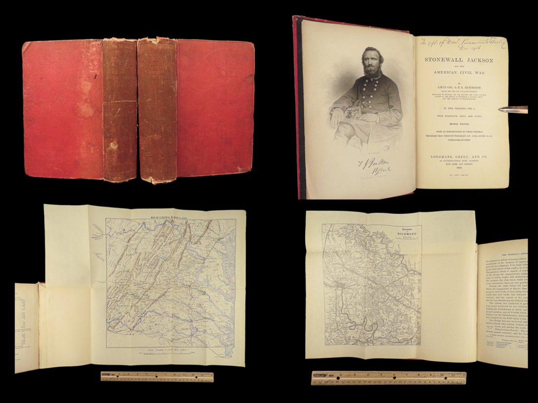 1899 STONEWALL JACKSON Civil War Confederate Military + Wolseley PROVENANCE: 1899 STONEWALL JACKSON Civil War Confederate Military + Wolseley PROVENANCE “Stonewall Jackson and the American Civil War” is a comprehensive biography of Confederate General Stonewall Jackson