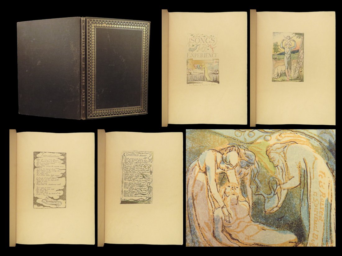 1927 William Blake ART Songs Experience British Museum Poetry Color Illustrated: 1927 William Blake ART Songs Experience British Museum Poetry Color Illustrated Originally published in 1794, “Songs of Experience” built upon the work that Blake had done in “Songs of Innoc