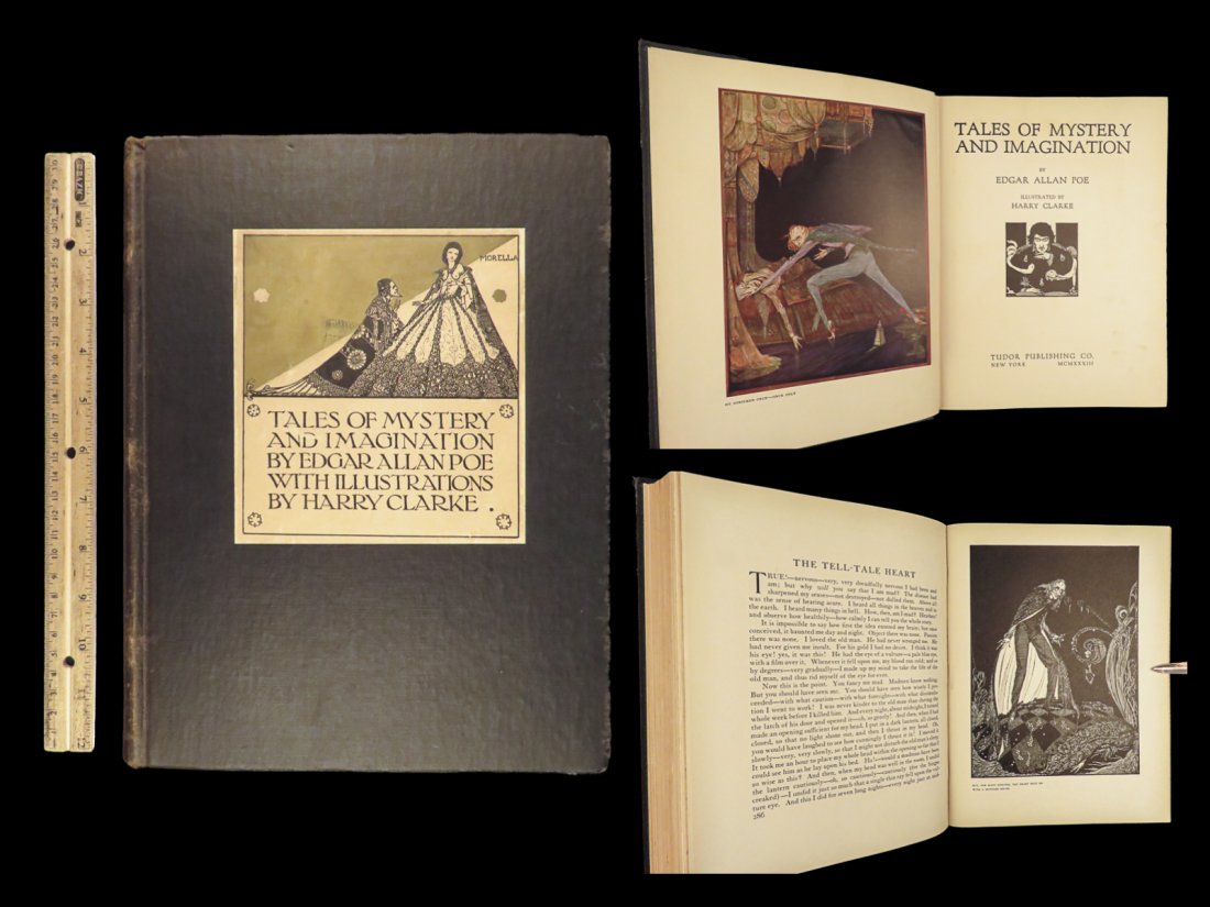 1933 Edgar Allan Poe 1ed Tales of Mystery Harry Clarke ART Macabre Occult Esoteric (1 of 10)