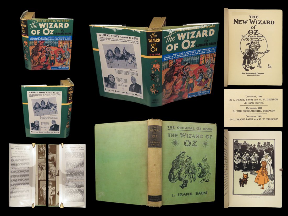 1939 WIZARD of OZ Baum Illustrated MGM MOVIE ed Judy Garland FAMOUS: 1939 WIZARD of OZ Baum Illustrated MGM MOVIE ed Judy Garland FAMOUS Were off to see the wizard, the wonderful Wizard of Oz!” This timeless classic was first published in 1899 and reissued under 