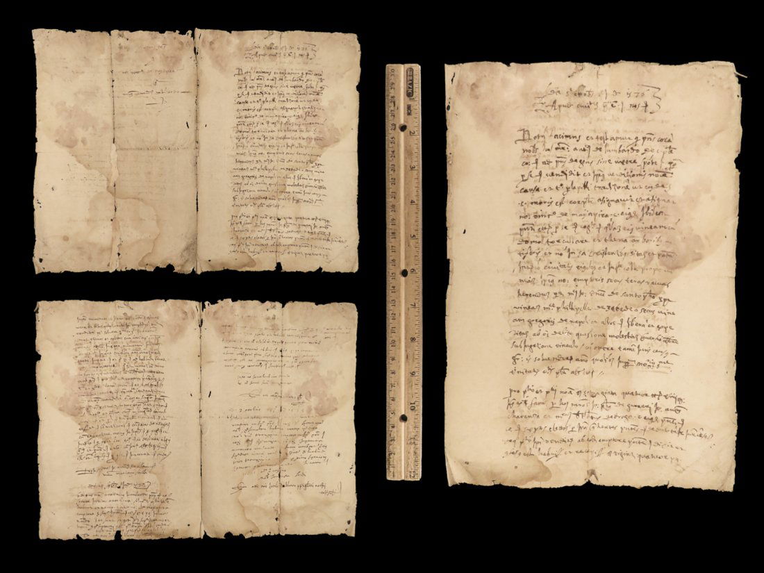 1576 Handwritten Latin Manuscript Antoninus Lumbardo RARE Italian Provenance (1 of 10)
