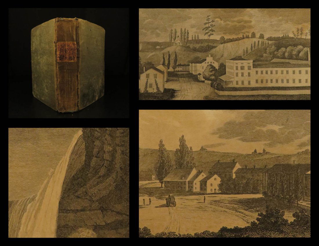 1831 Northern Traveller Voyages to NIAGARA Falls Quebec Canada Illustrated MAPS (1 of 20)