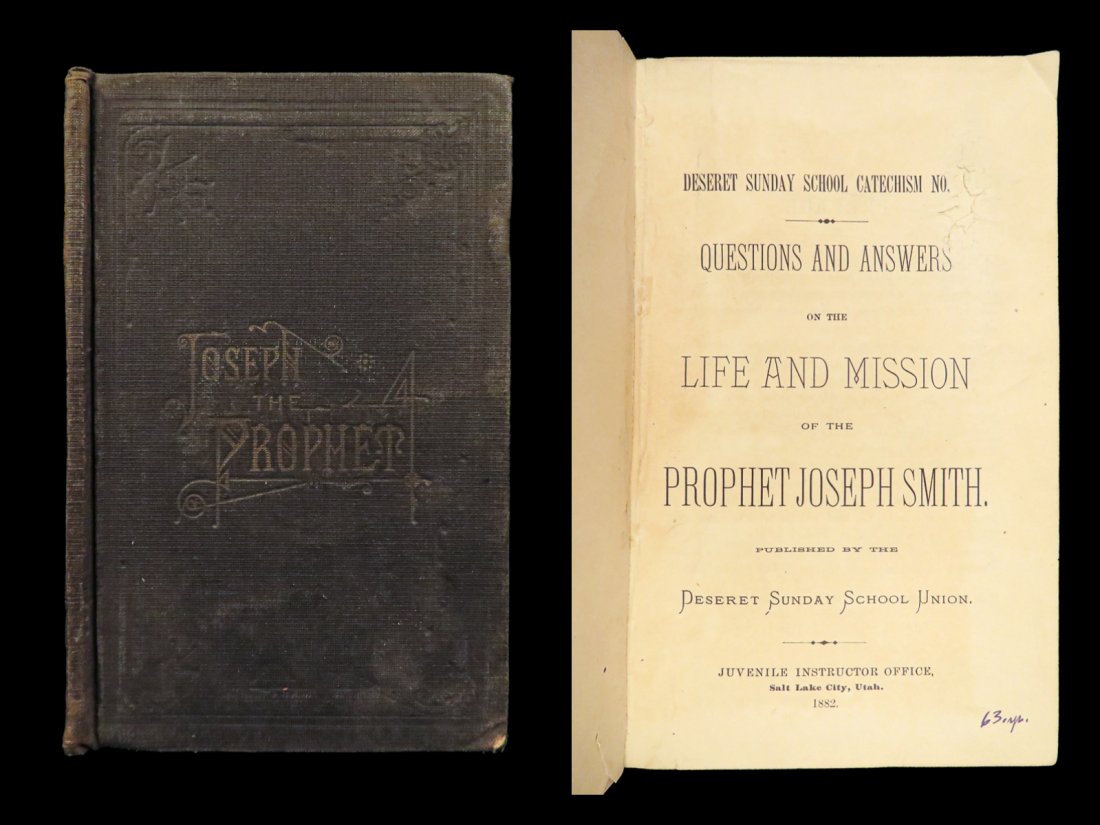 1882 MORMON 1ed Joseph Smith Questions & Answers LDS Brigham Young Utah RARE (1 of 10)