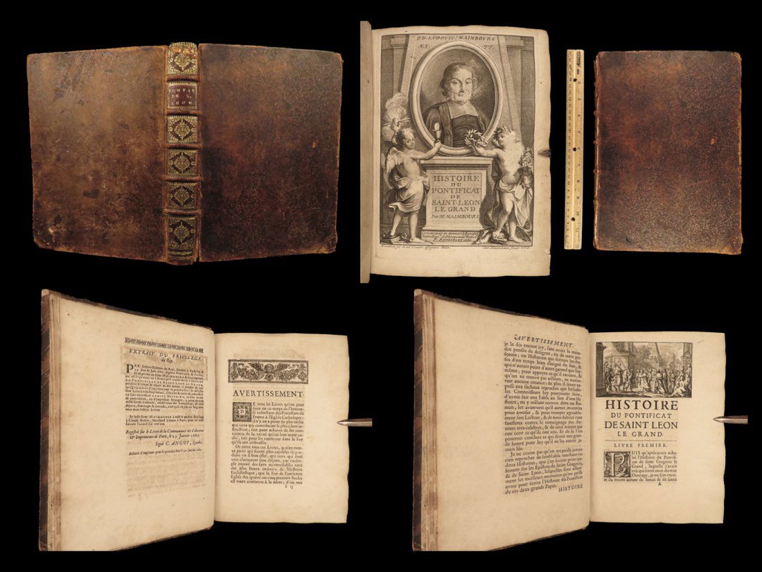 1687 Pope Leo I the Great History Catholic Church Pelagians Maimbourg RARE (1 of 10)