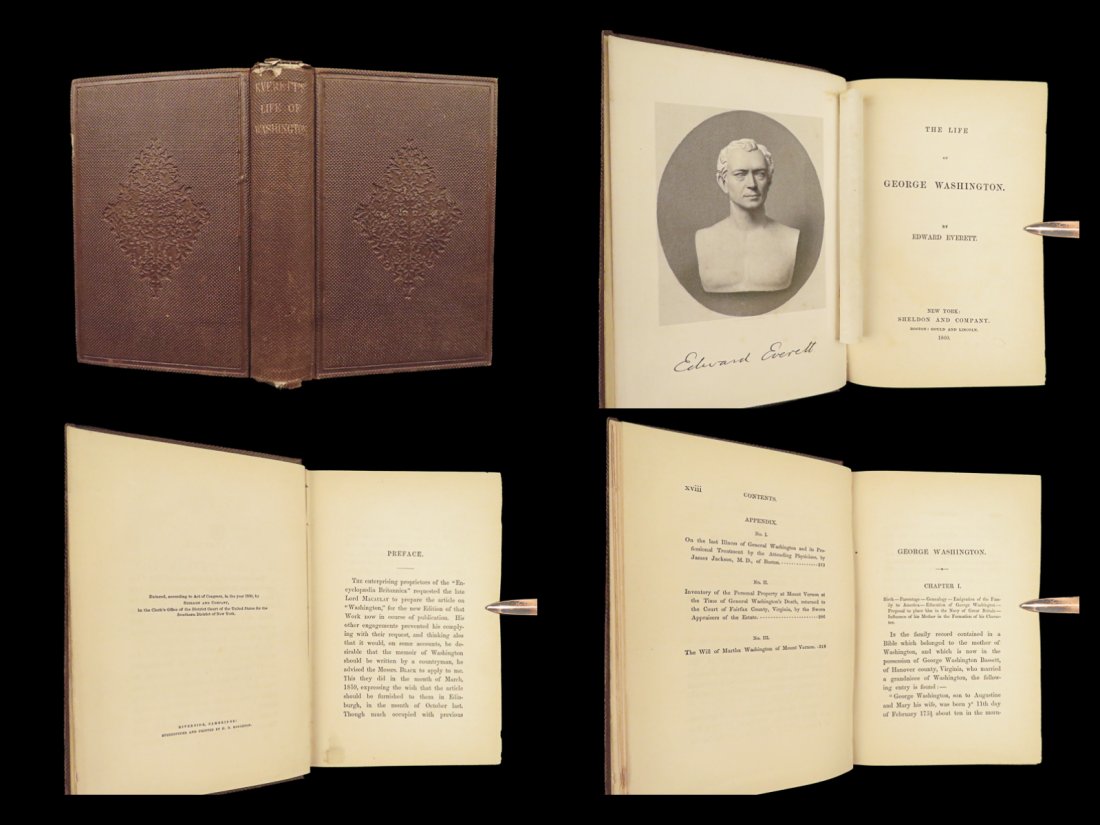 1860 George Washington 1ed Life of Revolutionary War American Revolution Everett (1 of 10)