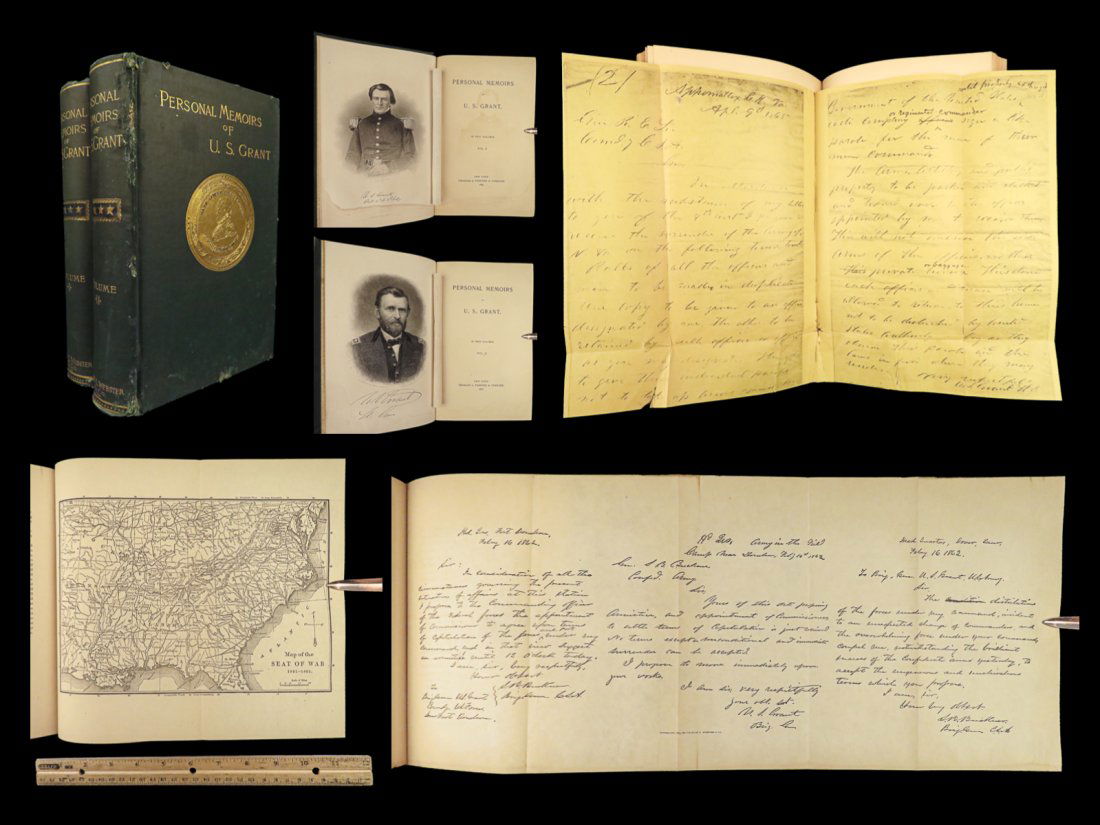 1885 Civil War 1ed Memoirs of Union General Ulysses S. Grant Illustrated MAPS 2v (1 of 10)