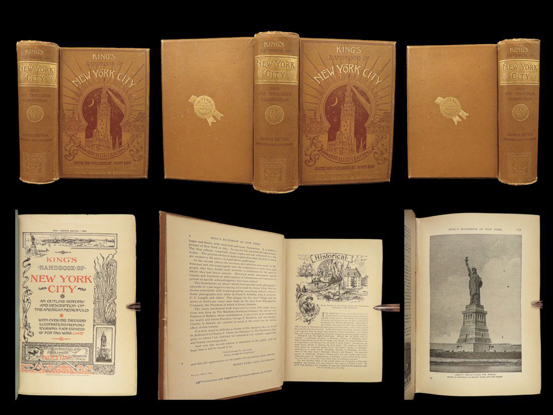 1893 New York City Illustrated Moses King Handbook 800+ Travel Photographs (1 of 10)