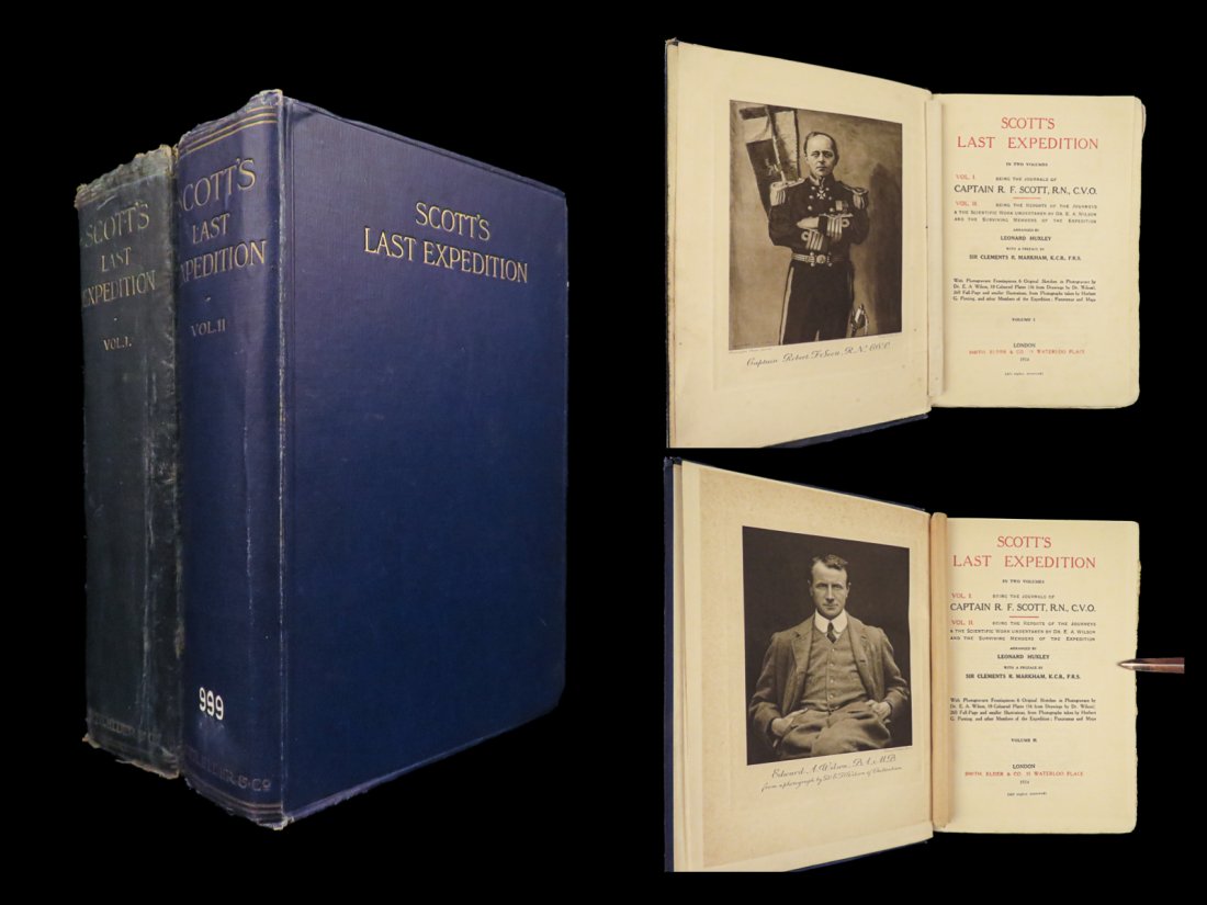 1914 Arctic Voyage SCOTT Terra Nova ANTARCTICA Expedition Color Illustrated MAPS (1 of 10)