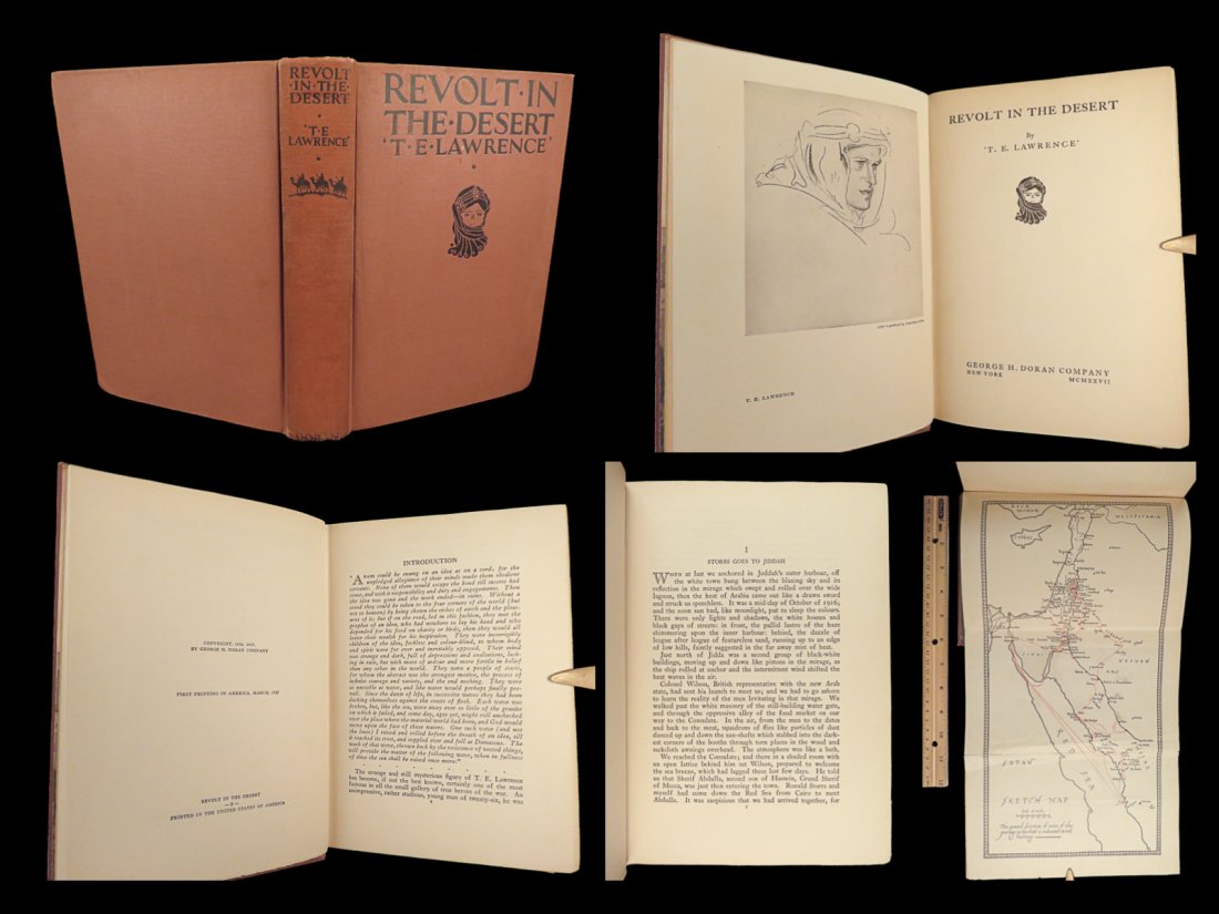 1927 Lawrence of Arabia 1st ed ARAB Revolt in the Desert World War I Ottoman (1 of 10)