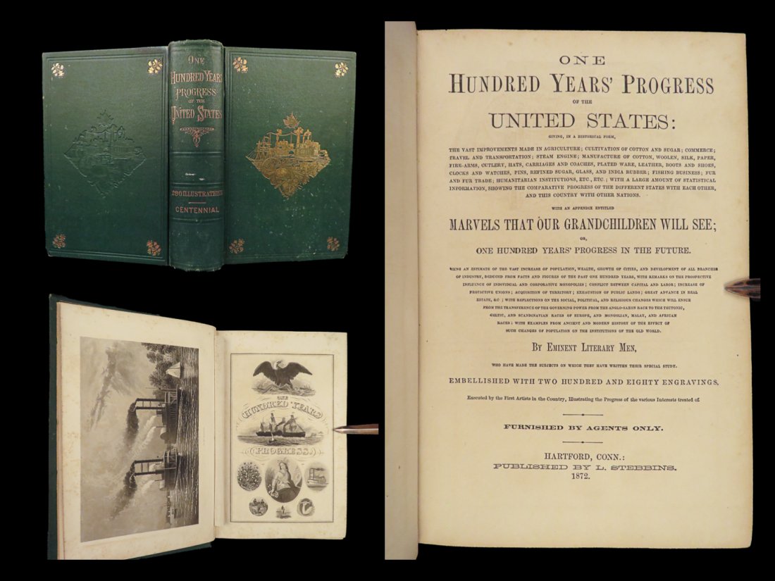 1872 America Inventions Colt Revolver INDIANS Electricity Technology Progress: 1872 America Inventions Colt Revolver INDIANS Electricity Technology Progress Charles Flints Eighty Years Progress of the United States is a fascinating late 19th-century history of inventions and tec