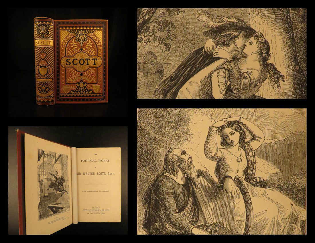 1880 Sir Walter Scott Poetical Works Scottish Poetry Marmion Lady of the Lake (1 of 10)