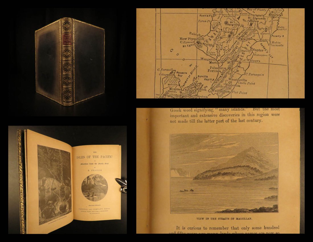 1888 Isles of Pacific Ocean New Zealand Fiji Tahiti Easter Island Moai Hawaii (1 of 10)