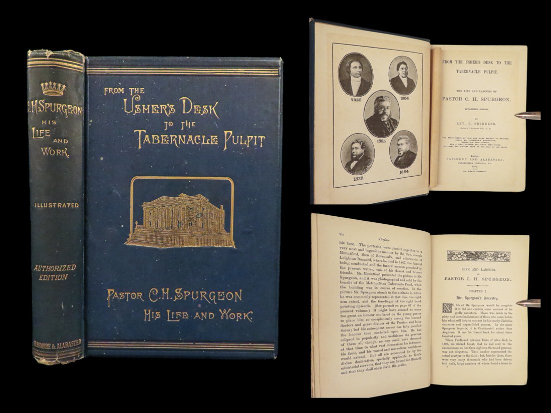 1892 Charles Spurgeon 1st ed Letters Bible Sermons Shindler Puritan Baptist: 1892 Charles Spurgeon 1st ed Letters Bible Sermons Shindler Puritan Baptist Charles Spurgeon was a well-known Baptist Puritan preacher who published a number of devotionals and collections of sermons.