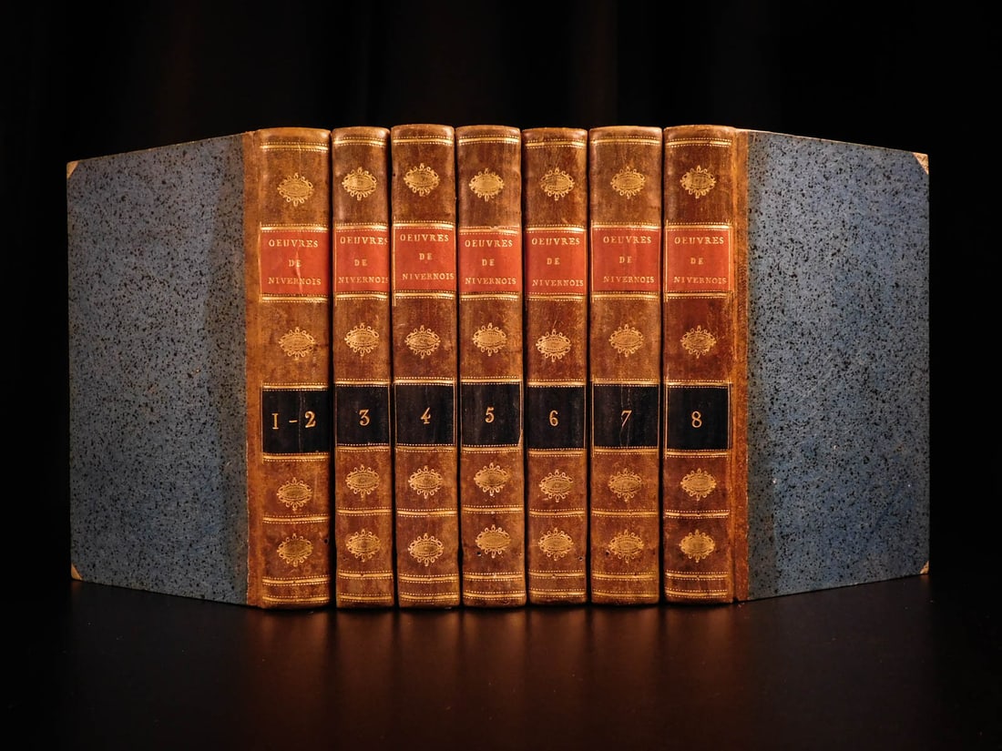 1796 Literature FABLES 8v SET Complete Works of Louis Mancini-Mazarini French (1 of 16)