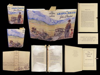 1939 Grapes of Wrath 1st/1st John Steinbeck American Pulitzer RARE Depression