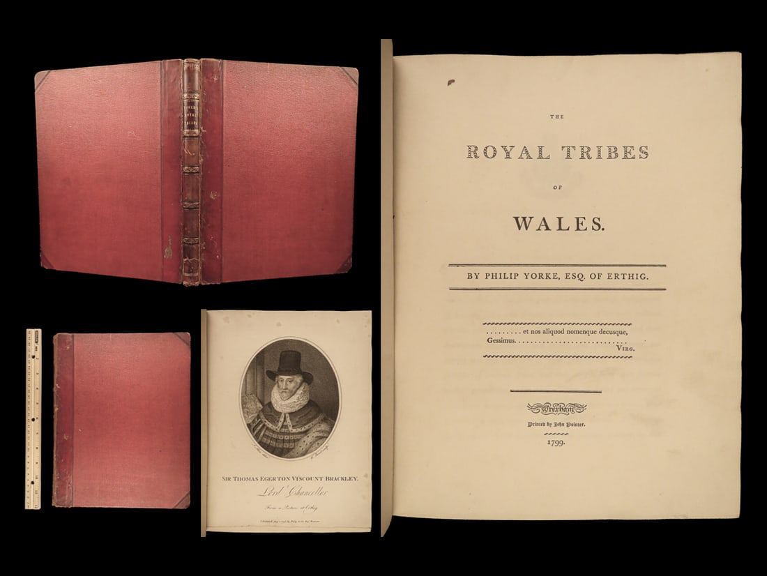 1799 Royal Tribes of WALES 1ed Welsh Nobles Illustrated Portraits Philip Yorke: 1799 Royal Tribes of WALES 1ed Welsh Nobles Illustrated Portraits Philip Yorke Philip Yorke was an 18th-century member of the Welsh House of commons known for his study in Welsh genealogy and royal fa