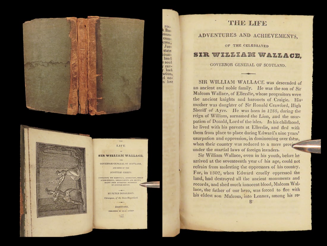 1825 William Wallace Hero of SCOTLAND England Battles Siege of York Donaldson (1 of 10)